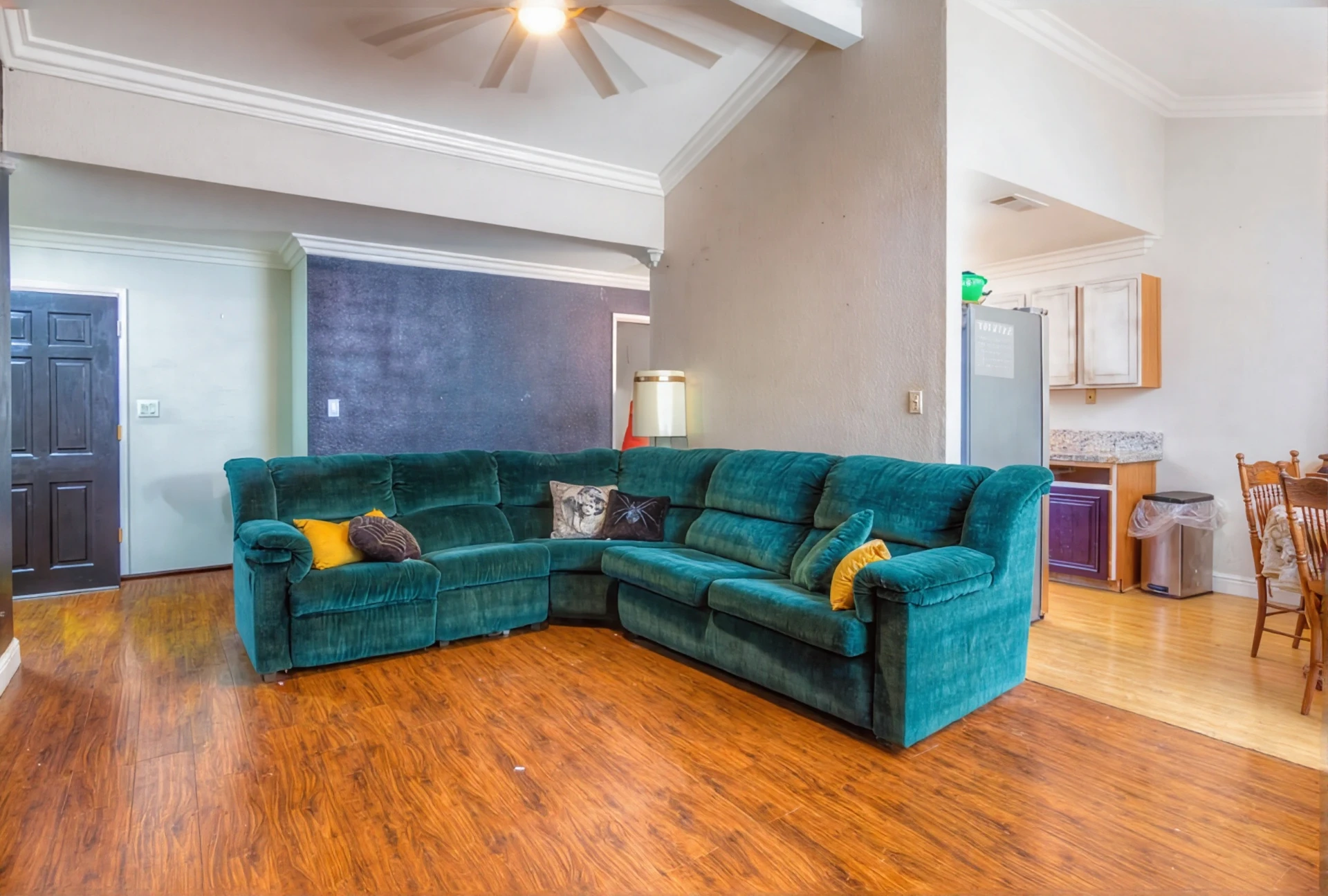 Living room — after AI enhancement