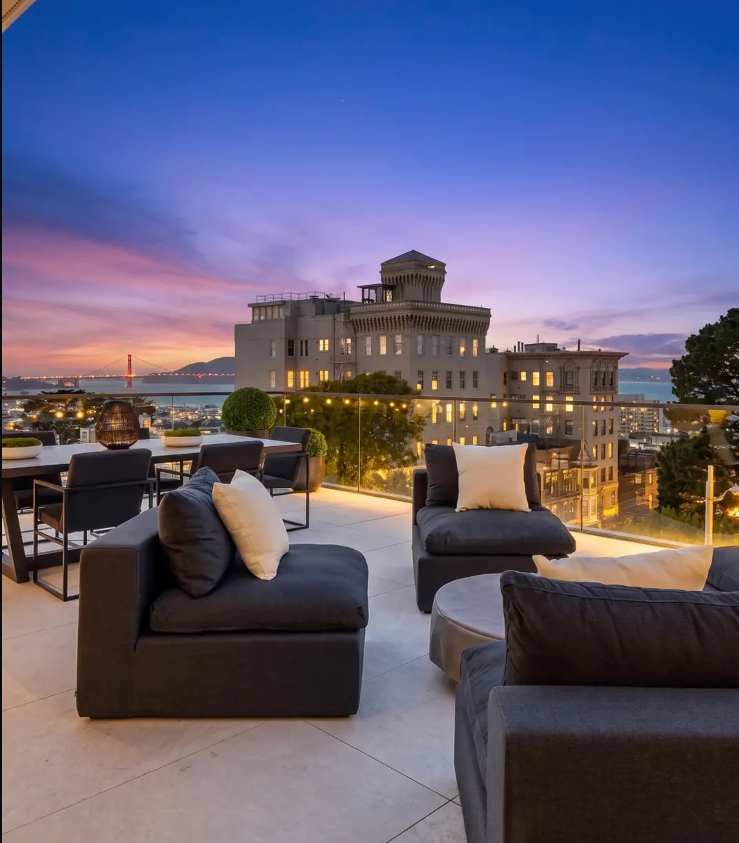 Deck terrace with lounge furniture — after AI enhancement
