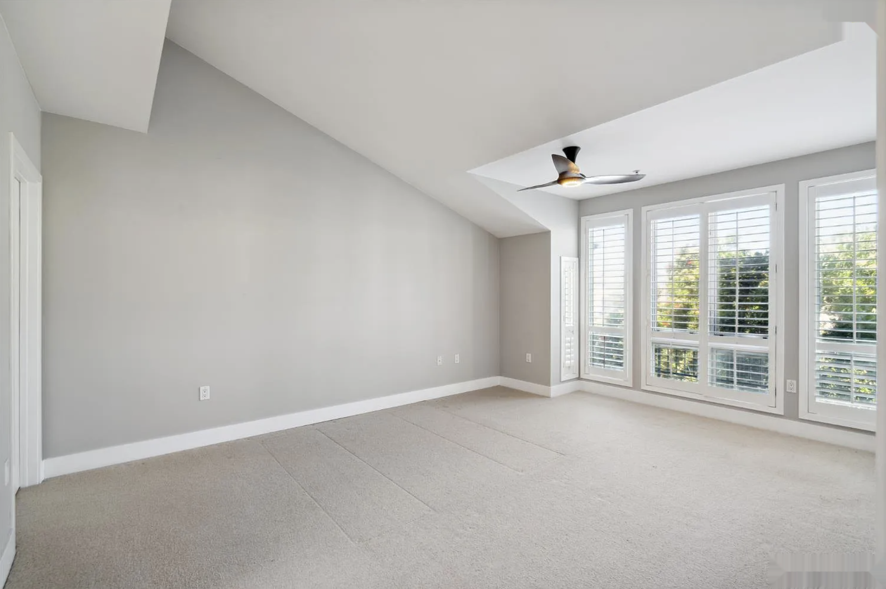 Bedroom virtual staging — original listing photo