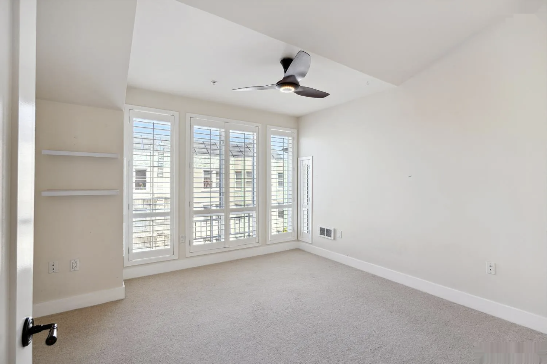 Primary bedroom virtual staging — original listing photo