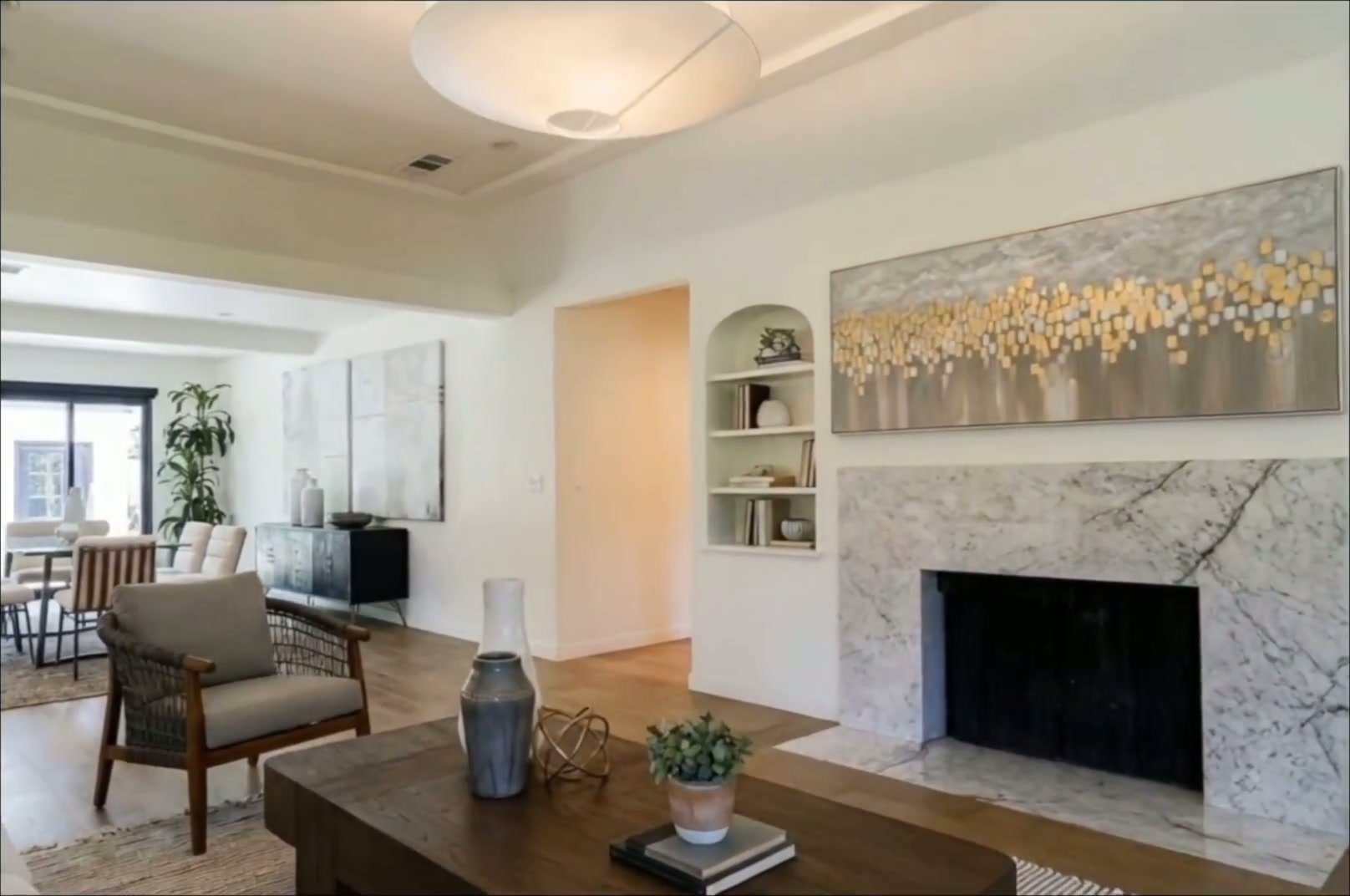 AI-enhanced home walkthrough video still
