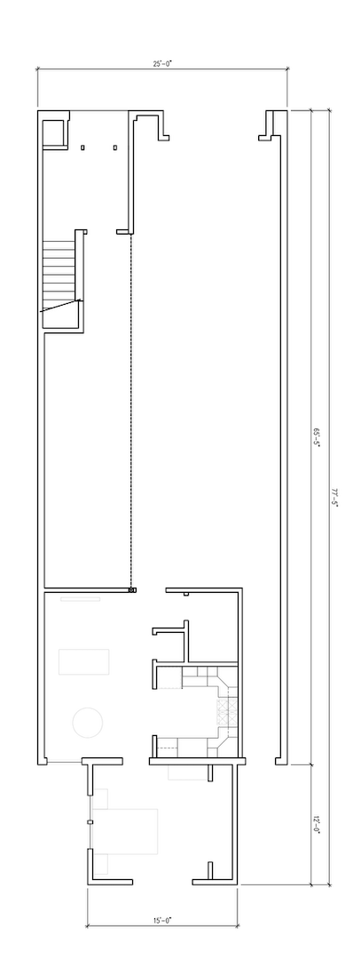 Architectural floor plan drawing