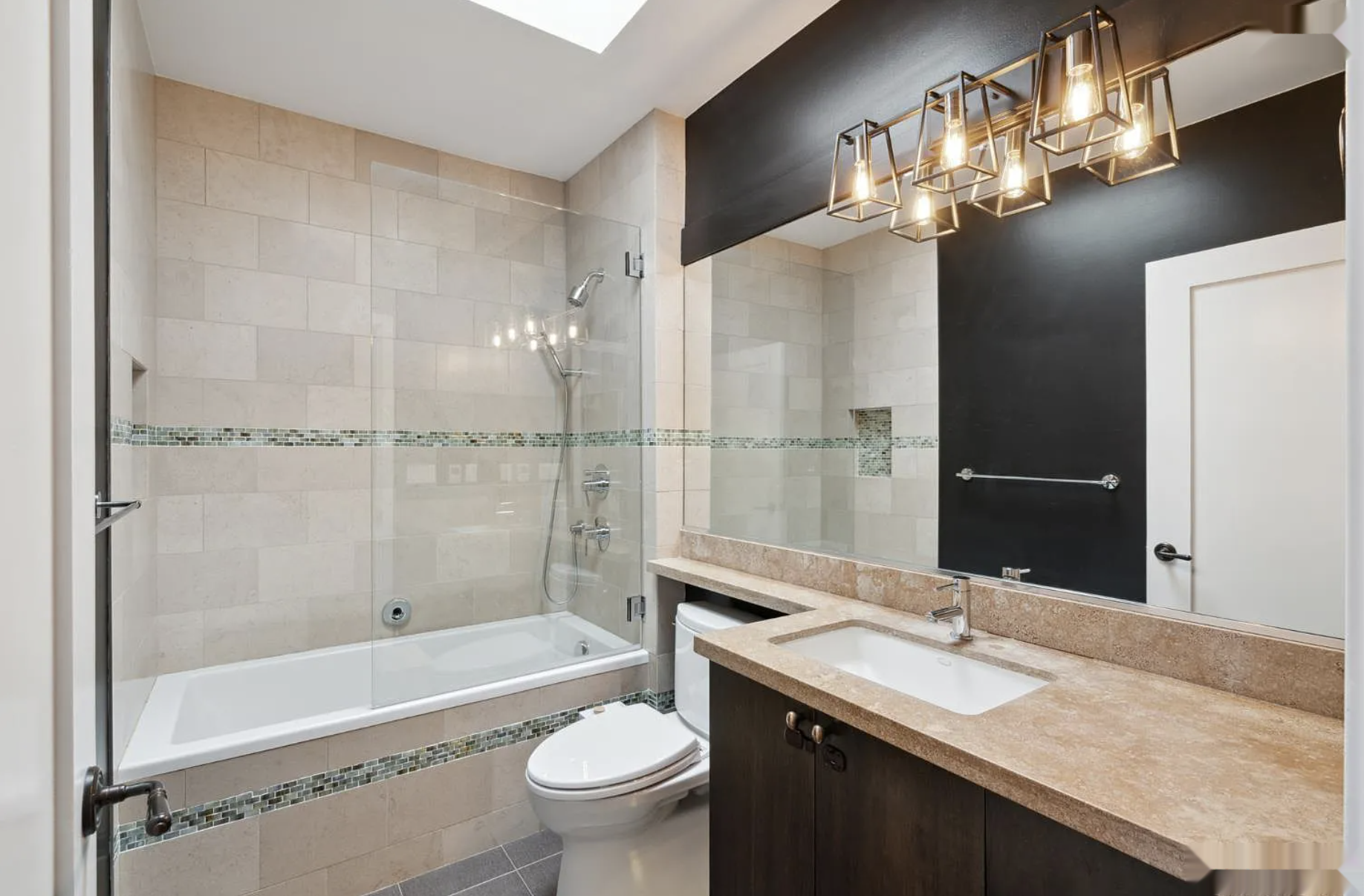 Guest bathroom virtual staging — original listing photo